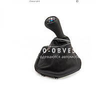 Ручка КПП BMW 5 серія E39 1996-2003 - type: чохол кпп + ручка oem шкірозамінник