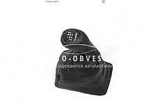 Ручка КПП Mercedes E-сlass w210 1995-2002 - type: чохол з рамкою classic 5 ступка