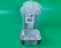 Контейнер из пищевой алюминиевой фольги прямоугольный 225мл SP15L 100шт в упаковки (1 пачка)