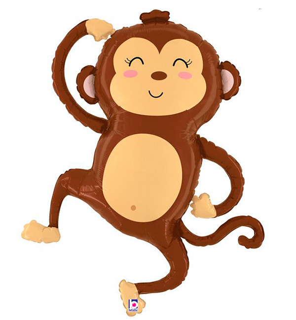 Повітряні кульки "Мавпочка", 71х86., Італія