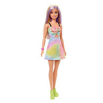 Лялька Barbie Модниця в літньому райдужному платті HBV22