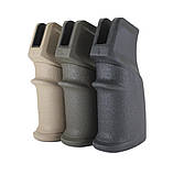 Пістолетна ручка DLG-Tactical на AR-15, М16 і аналоги (DLG-106) (прогумована з відсіком для зберігання), фото 9