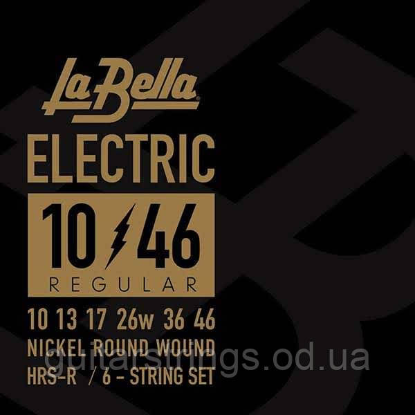 Струны La Bella HRS-R Hard Rockin' Steel Nickel-Plated Regular 10-46