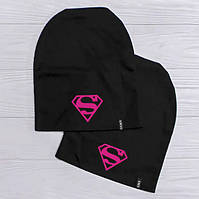 Жіноча шапка з принтом Supergirl