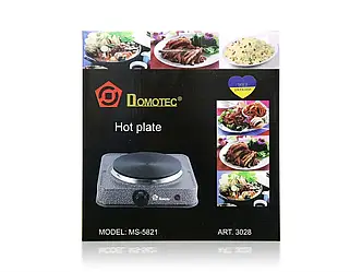 Електроплита 1 диск 1000Вт Domotec MS-5821 12шт 8550