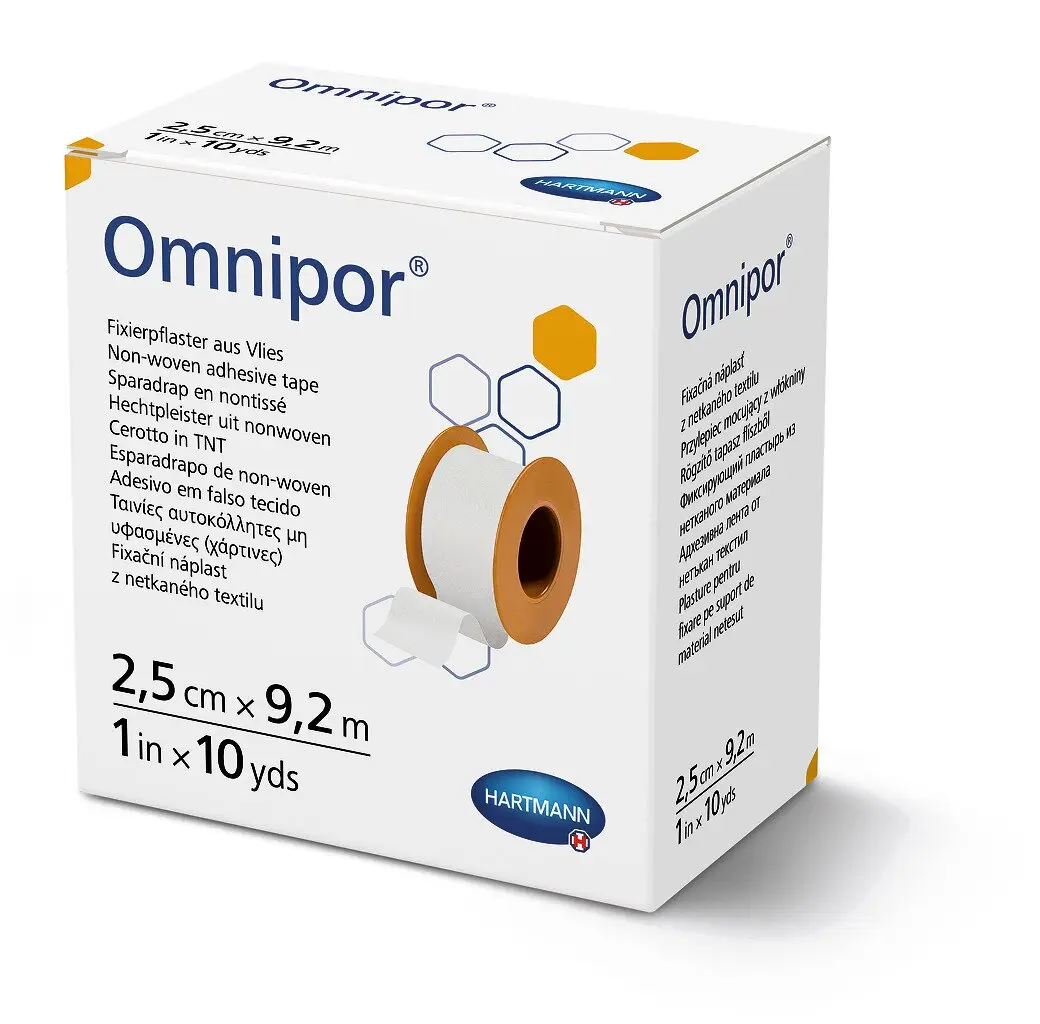 Пластир фіксуючий паперовий Omnipor 2,5 см х 9,2 м