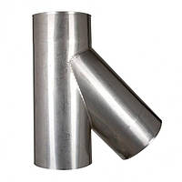 Трійники димохідні 45° із нержавіючої сталі