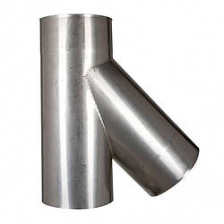 Трійник димохідний 45° з нержавіючої сталі 100-500 (AISI-201)