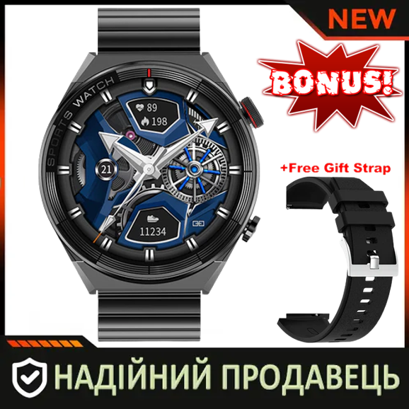 Смарт-часы DT3 Mate NFC для Мужчин, Умные Часы с Экраном 1,5 Дюйма Без ...
