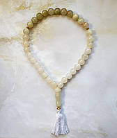 Чітки 33 намистини натуральний мармуровий онікс 12 мм