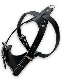Шлея шкіряна для собаки. Шкіряна упряжка для собак 36-60 см, 65-82 см, 25 мм