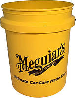 Ведро пластиковое для мойки авто - Meguiar's Yellow Bucket 19 л. желтый (RG203)