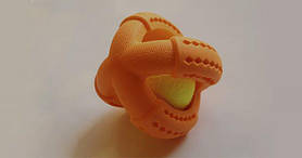 Іграшка тенісний м'яч AnimAll GrizZzly 9536 11.2 х 11.2 х 10.7 см Жовтогарячий (6914068019536)