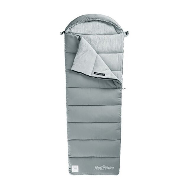 Спальний мішок з капюшоном Naturehike M400 220*80 NH20MSD02 gray, фото 1