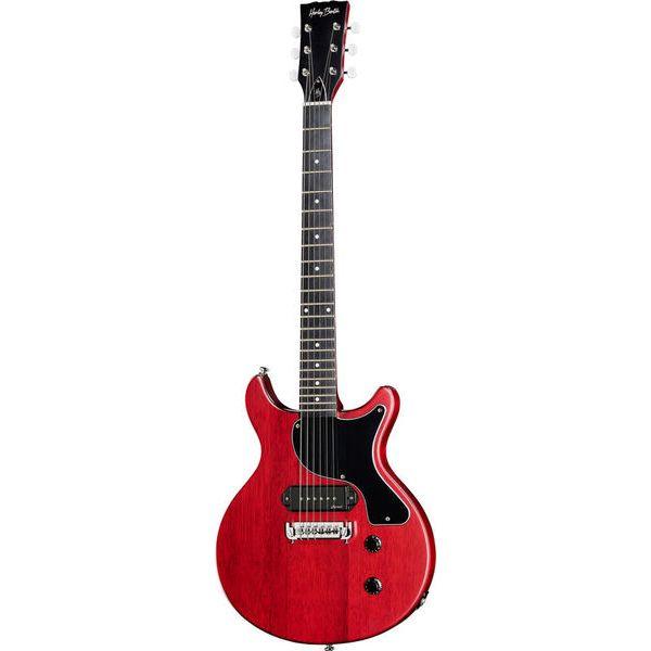 Harley Benton DC Junior FAT Faded Cherry