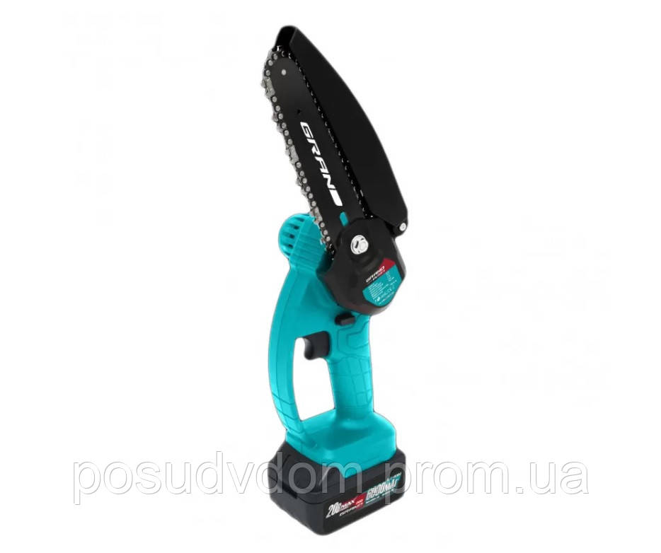 Аккумуляторна пила ланцюгова АПЦ-20V/6"-2 PRO ↓ GRAND