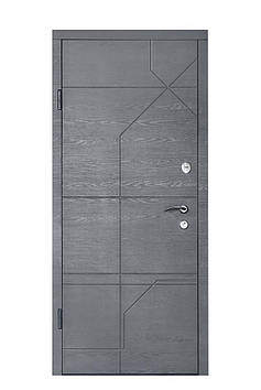 М-2 Вхідні двері дуб грифель горизонт/дуб тауп