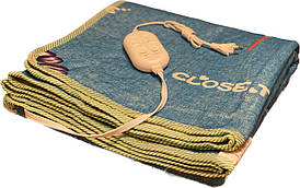 Електропростирадло 140х155 см дві зони нагрівання Lux Туреччина квіти