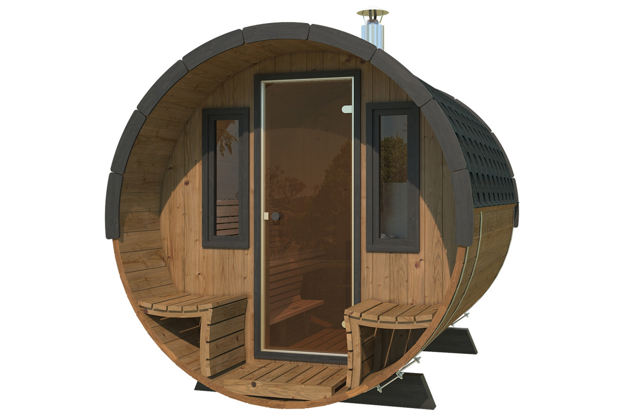 Фінська сауна Lux Barrelsauna 235 x 280 cm Вулична