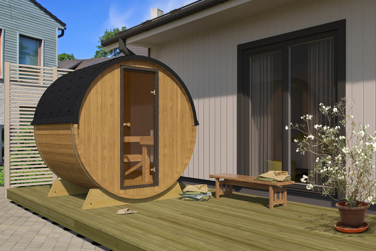Фінська сауна Lux Barrelsauna 235 x 280 cm Вулична
