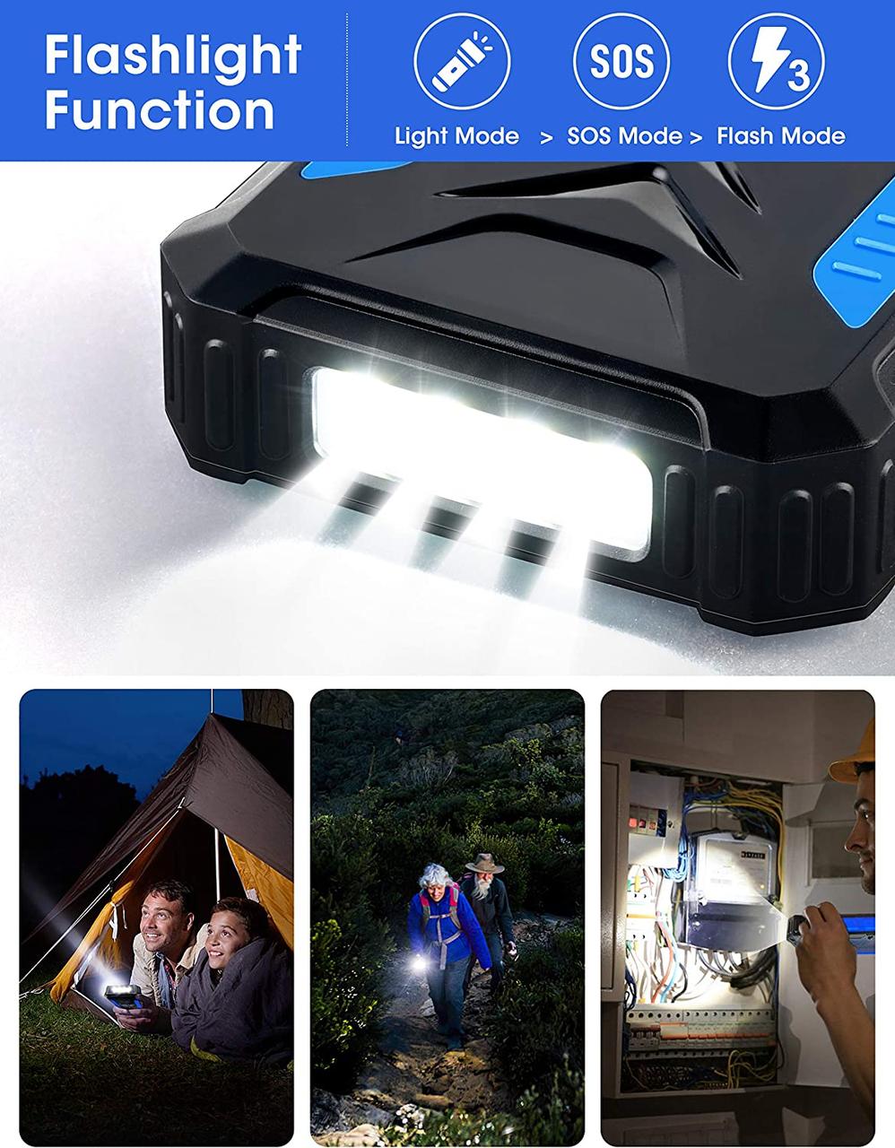 DJROLL Solar Power Bank 36000mAh портативное солнечное зарядное устройство с беспроводной