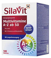 Витамины SilaVit Multivitamine A-Z ab 50 + Lutein 100 таблеток