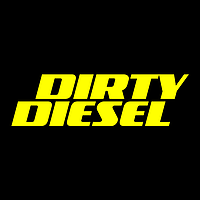 Dirty Diesel Sticker. Вологостійка наклейка без фону