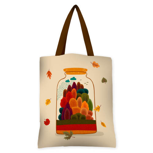 Сумка жіноча тканинна Original Осень в банке 40x45 см (SV_22S016_BR), фото 1