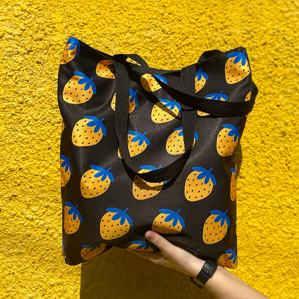 Сумка жіноча тканинна Original Патріотична полуниця 40x45 см (SV_22U012_BL), фото 1