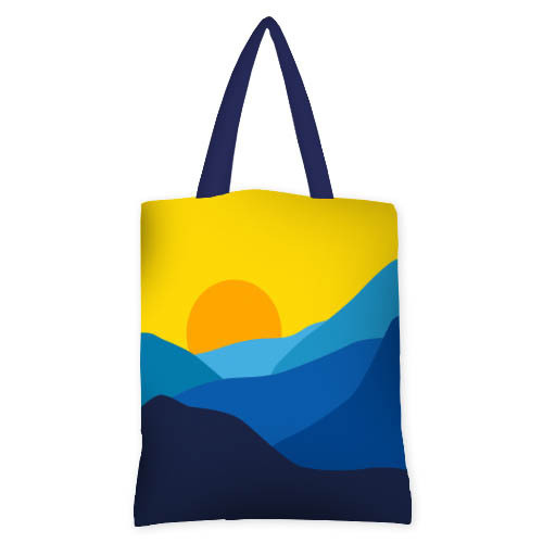 Сумка жіноча тканинна Original Горы, закат 40x45 см (SV_22U026_TSI), фото 1