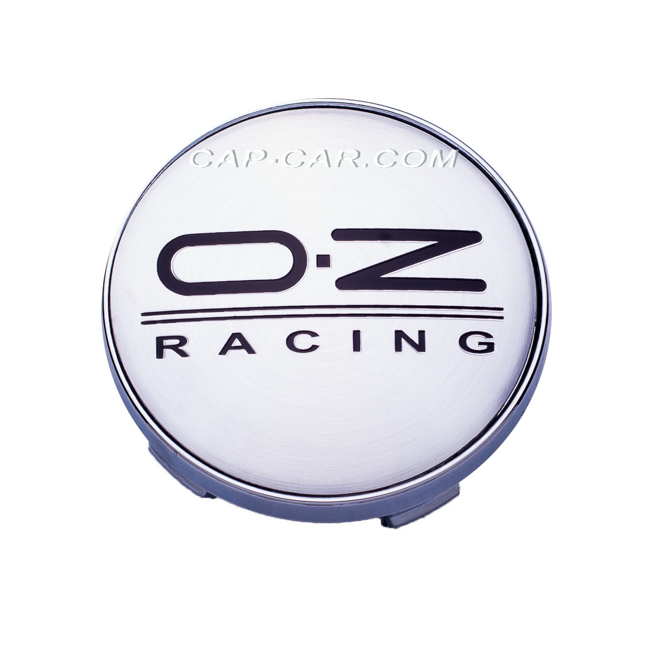 Ковпачки заглушки для литих дисків OZ Racing сірий з чорними літерами 56/60 мм