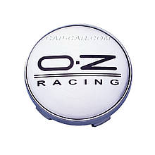 Ковпачки заглушки для литих дисків OZ Racing сірий з чорними літерами 56/60 мм