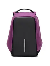Рюкзак міський Bobby антикрадій з usb-портом, XD Design, фіолетовий, фото 3