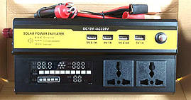 Інвертор напруги 1200Вт (пік), 12/220, 4USB, LCD Display