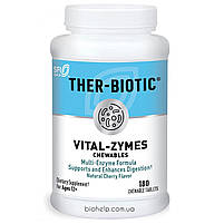 Klaire Vital-zymes chewable / Вітал Зимс жувальні ензими (Chewable enzymes ASDHelp) 180 табл. BX369, фото 2