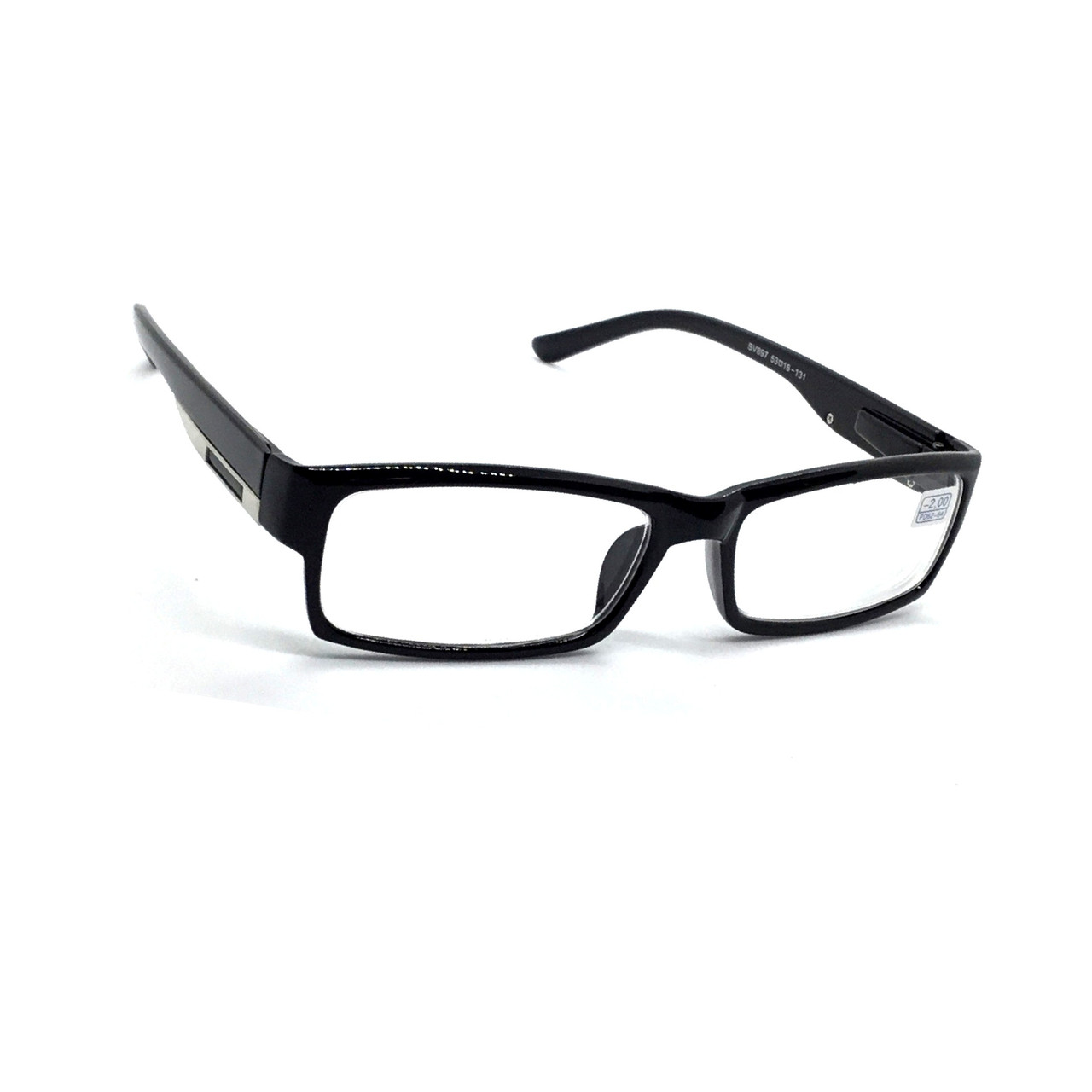 Універсальні чорні пластикові окуляри 897 плюс