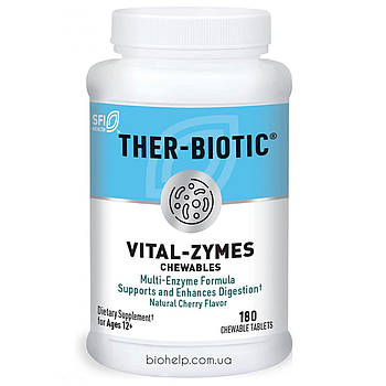 Klaire Labs Vital-Zymes Chewable / Витал Зимс (Chewable enzymes  ASDHelp) Vital-Zymes Chewable, 180 т.