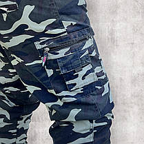 Штани чоловічі зимові камуфляжні під манжет Штани на флісовій підкладці з кишенями Tovta (Угорщина) Розмір L, фото 5