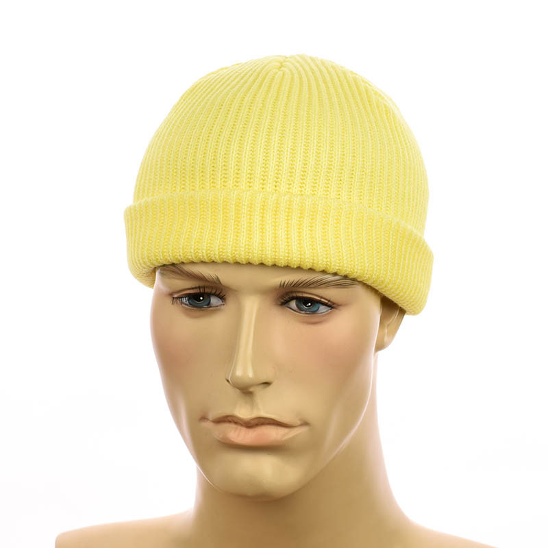 Шапка міні-біні в стилі "Монатік" лимонний