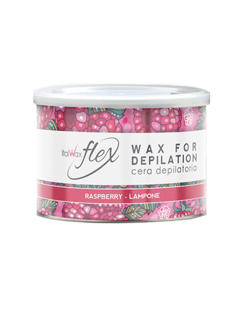 Теплий віск в банці для депіляції ItalWax FLEX, Малина, 400 мл