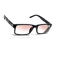 Універсальні чорні пластикові окуляри 220 мінус тонований