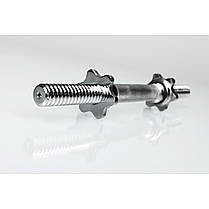 Гриф гантельний хромований 45 см D 28 мм, фото 2