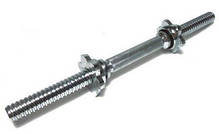 Гриф гантельний хромований 45 см D 28 мм, фото 5