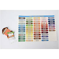 Наклейки для нитей DMC серия Color Variations 8x39 Наклейки на шпульку для ниток ArtInspirate STICK-DMC Color