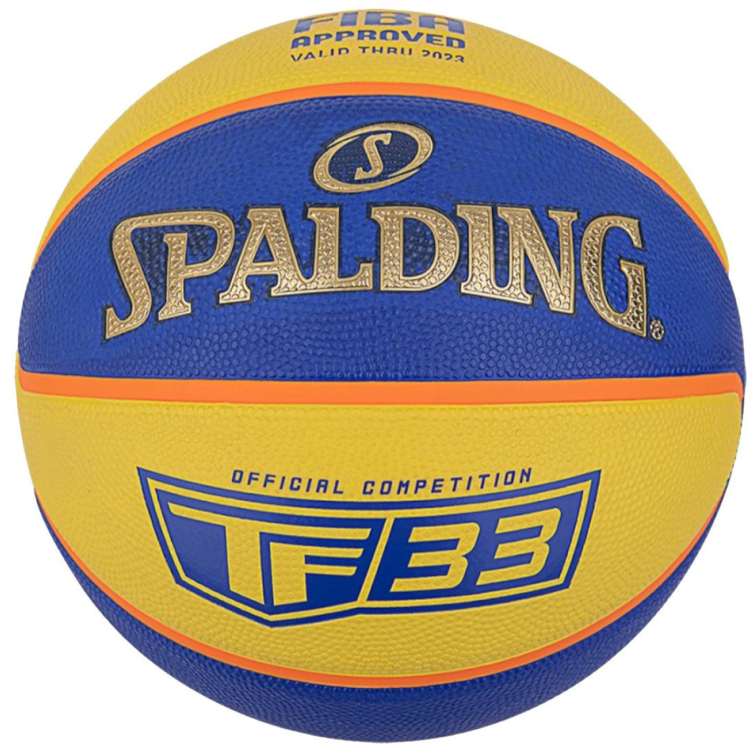 М'яч баскетбольний Spalding TF-33 Outdoor FIBA розмір 6 гумовий для стрітболу 3х3 (84352Z)