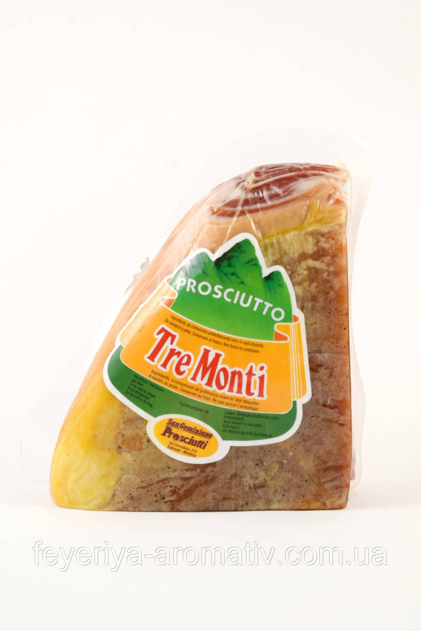 Прошутто крудо PROSCIUTTO Tre Monti 1000 р. Цілісний шматок, фото 1