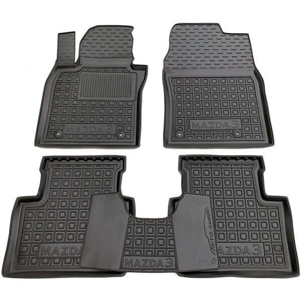Гумові килимки в салон Mazda 3 2019-, фото 1