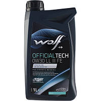 Моторное масло WOLF Officialtech LL III FE 0W-30 1л