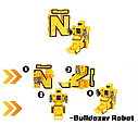 Дитячий робот-трансформер буква 7в1 D622-H092 Transbot Роботехнік, фото 5