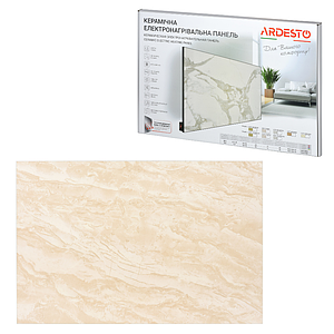 Керамічна панель ARDESTO 12м2 600Вт мех. упр-ння 90 х 60см бежевий мармур